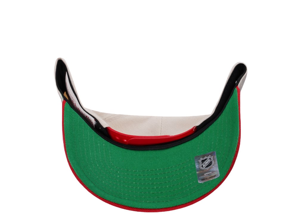 Mitchell & Ness Detroit Red Wings Chrome Two Tone Pro Crown Fit Snapback Cap