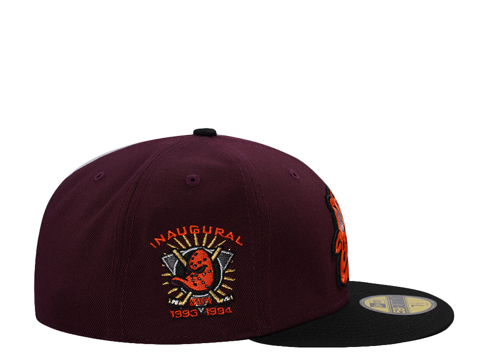 New Era Anaheim Ducks Inaugural Season Maroon Two Tone Edition 59Fifty Fitted Cap