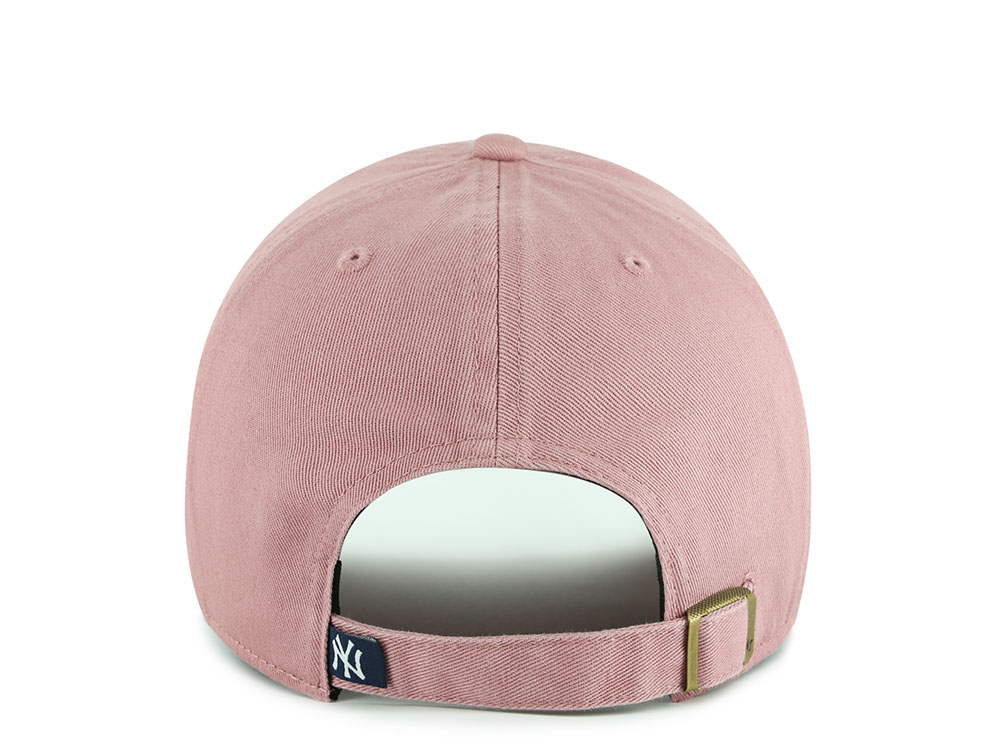 47 Brand New York Yankees Strawberry Icon Mauve Clean Up Strapback Cap