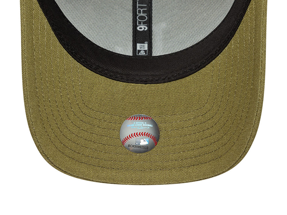 New Era Los Angeles Dodgers Linen Olive Edition 9Forty M Crown Snapback Cap