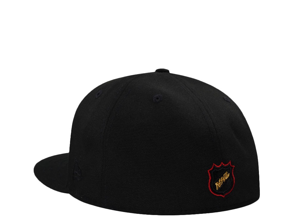 New Era Anaheim Ducks Inaugural Season Black Out Fire Edition 59Fifty Fitted Cap