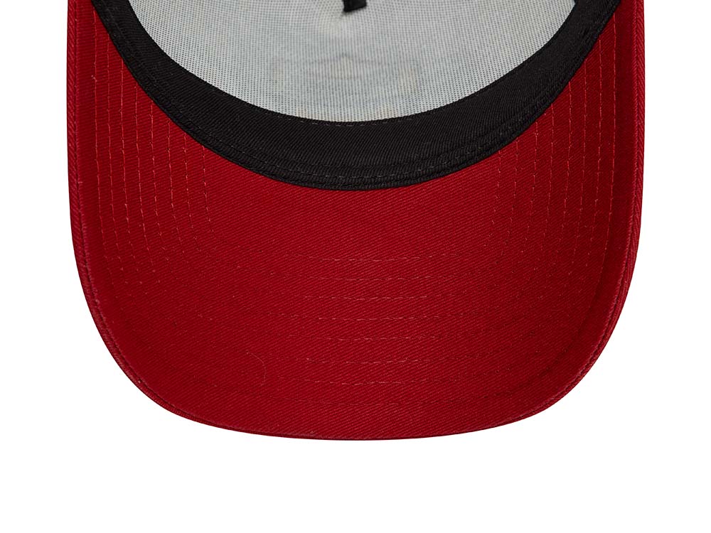 New Era AS Roma White Red A Frame Trucker Snapback Cap