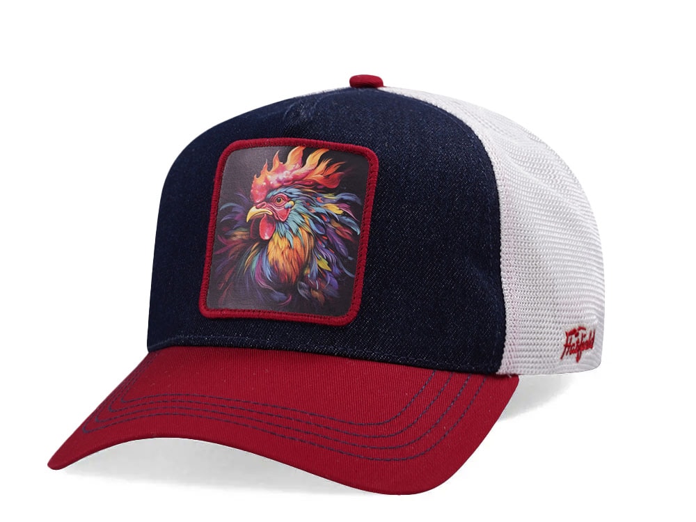 Hatfield Big Cock Navy White Trucker Snapback Cap
