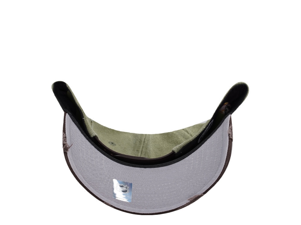 New Era Anaheim Ducks 10th Anniversary Washed Canvas Rifle Green Two Tone Edition 9Forty A Frame Snapback Cap