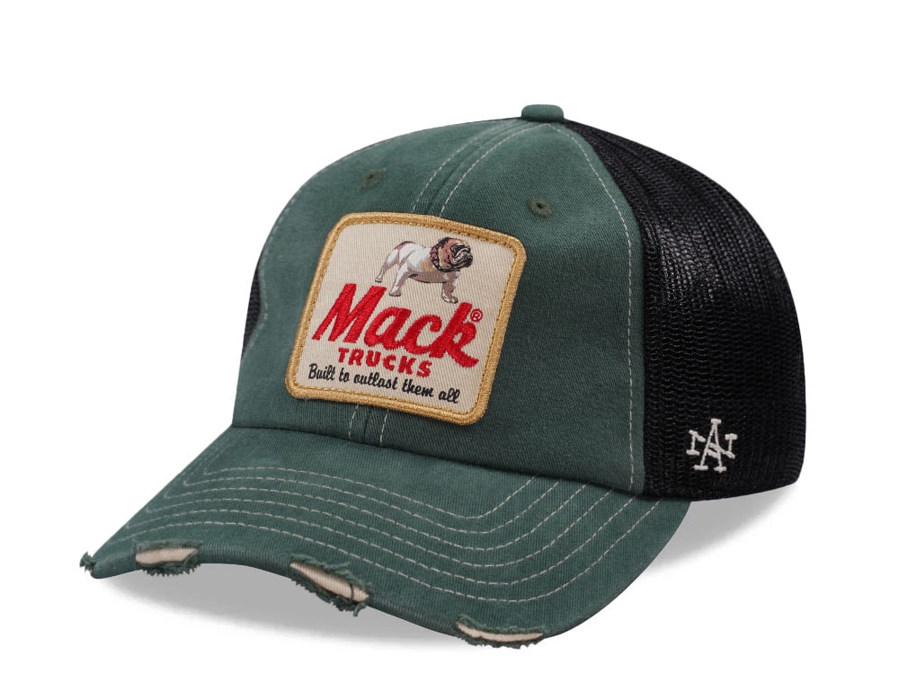 American Needle Mack Truck Orville Green Trucker Snapback Cap