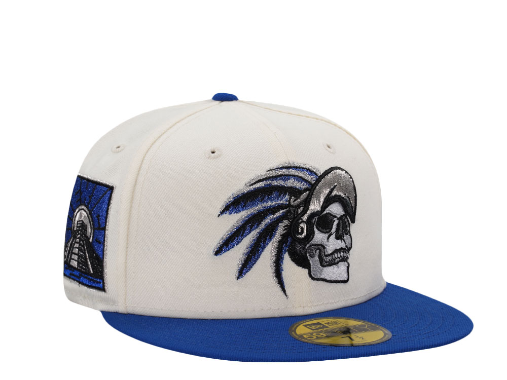 New Era Aztec Skull Chrome Two Tone Edition 59Fifty Fitted Cap