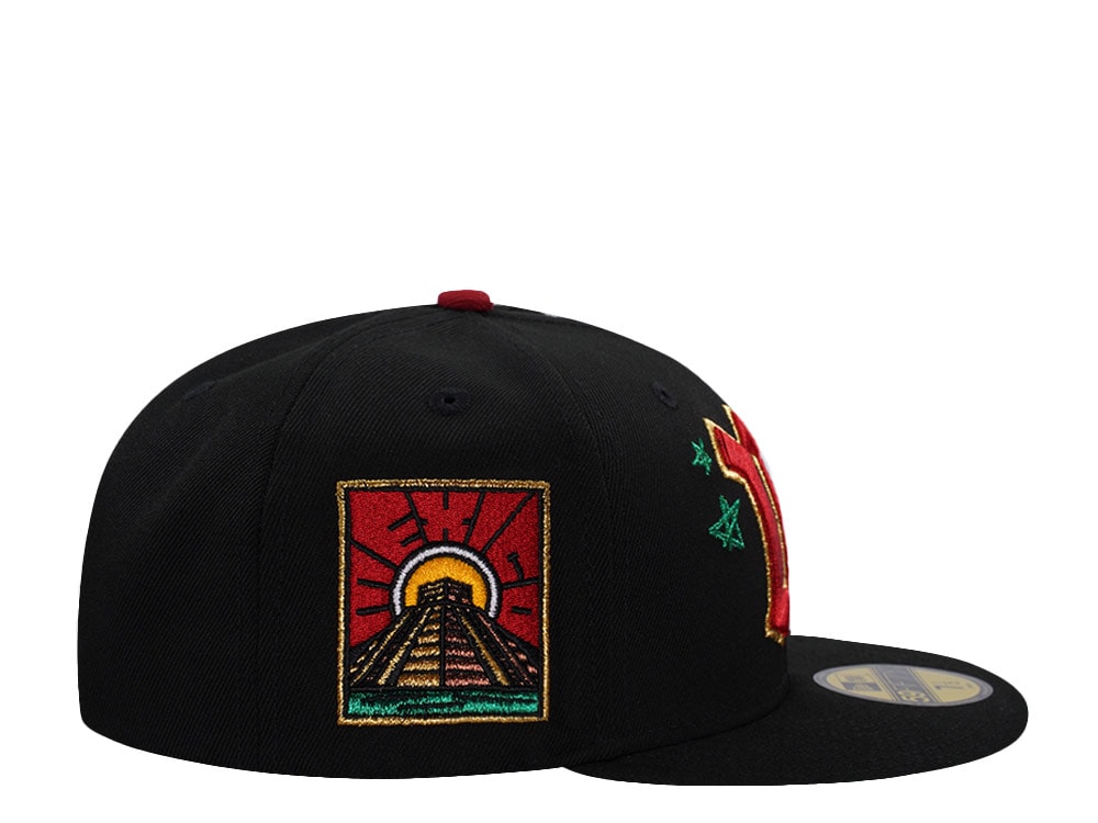New Era Mexico Aztec Temple Black Prime Edition 59Fifty Fitted Cap