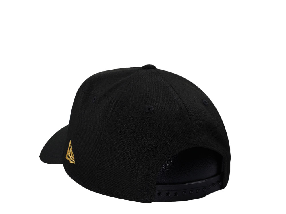 New Era Anaheim Angels Black Gold Cascading Prime Edition 9Forty A Frame Snapback Cap