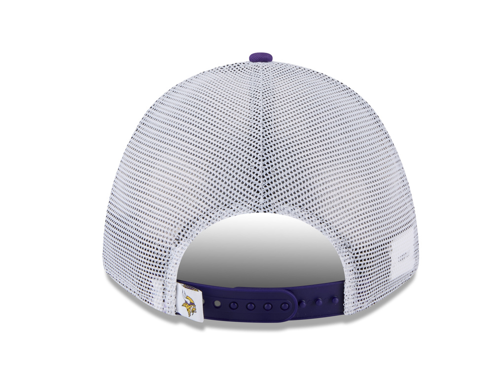 New Era Minnesota Vikings Official Team Color Edition 9Forty M Crown A Frame Trucker Snapback Cap