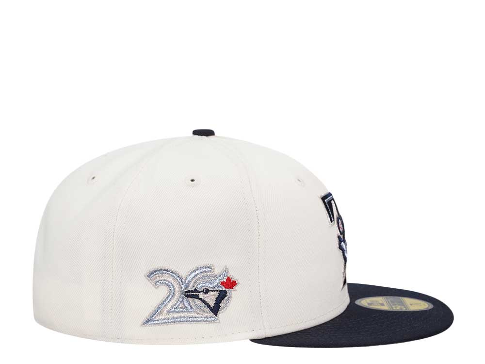 New Era Toronto Blue Jays 20th Anniversary Chrome Elite Metallic Two Tone Edition 59Fifty Fitted Cap