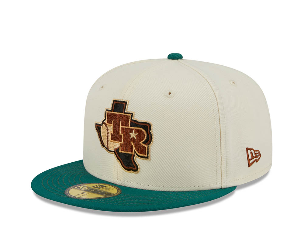 New Era Texas Rangers Arlington Stadium Stone Two Tone Edition 59Fifty Fitted Cap