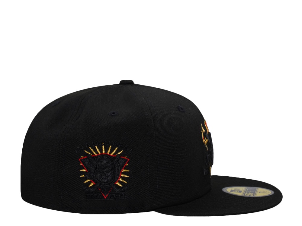 New Era Anaheim Ducks Inaugural Season Black Out Fire Edition 59Fifty Fitted Cap