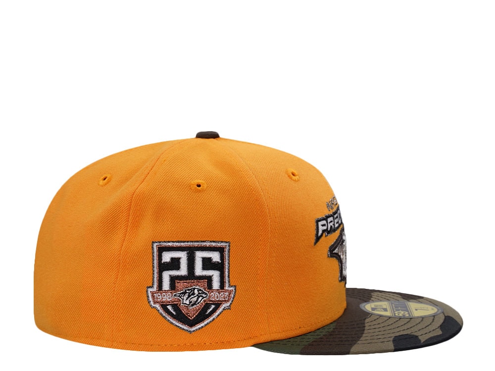 New Era Nashville Predators 25th Anniversary Yellow Two Tone Edition 59Fifty Fitted Cap