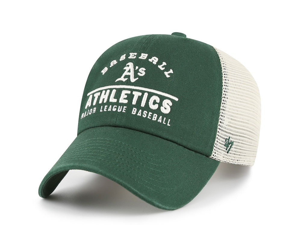 47 Brand Oakland Athletics Dark Green Clean Up Trucker Snapback Cap