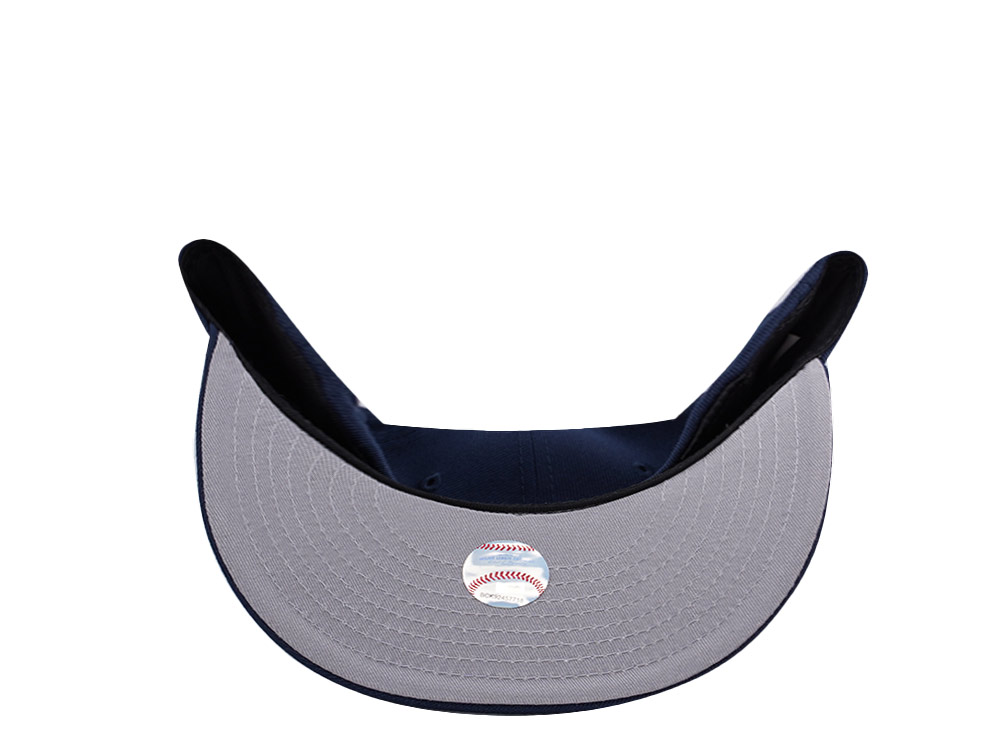 New Era Atlanta Braves World Series 1995 Skull Ocean Blue Prime Edition 59Fifty Fitted Cap
