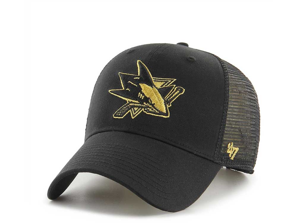 47Brand San Jose Sharks Gold Classic Trucker Snapback Cap