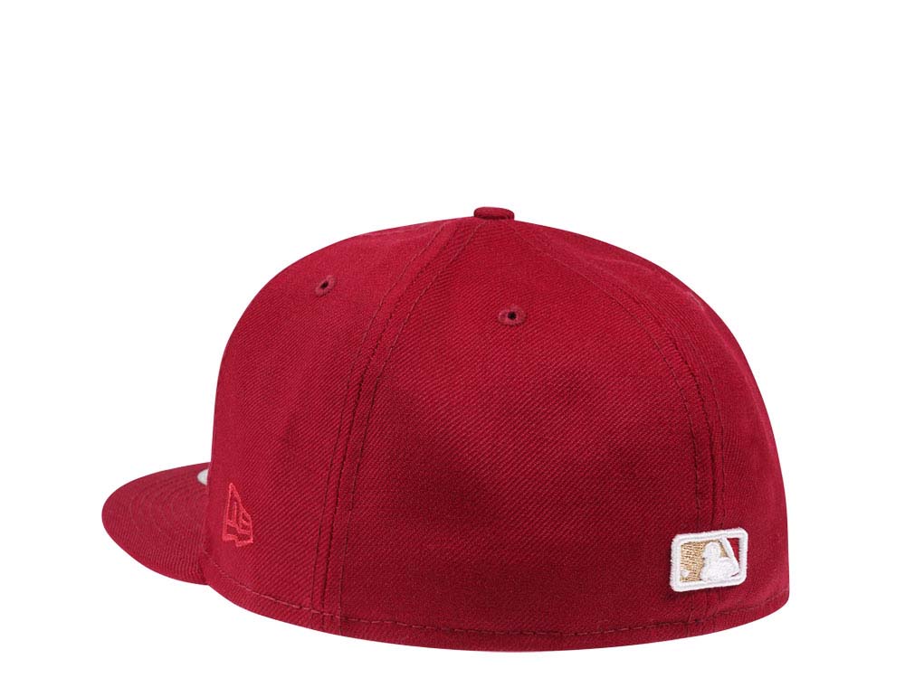 New Era Milwaukee Brewers Smooth Red Classic Edition 59Fifty Fitted Cap