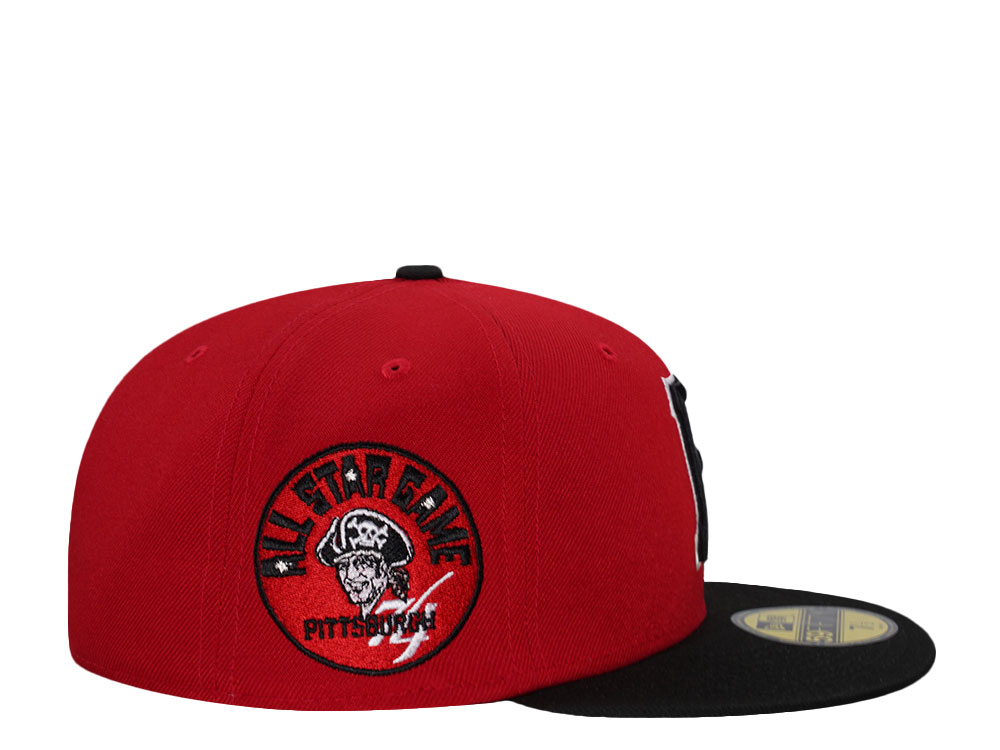 New Era Pittsburgh Pirates All Star Game 1974 Black Red Throwback Edition 59Fifty Fitted Cap