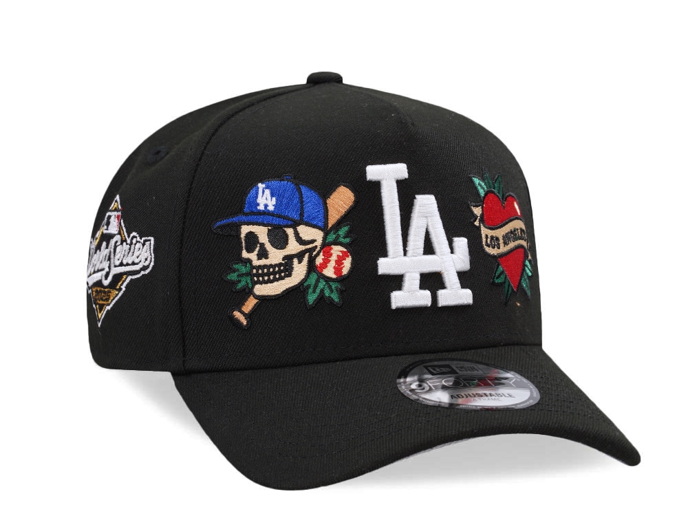 New Era Los Angeles Dodgers World Series 2025 Tattoo Black Prime Edition 9Forty A Frame Snapback Cap