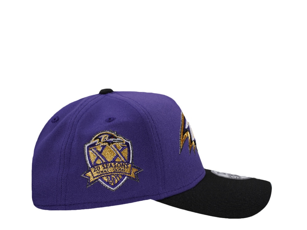 New Era Baltimore Ravens 20 Seasons Purple Two Tone Edition 9Forty A Frame Snapback Cap