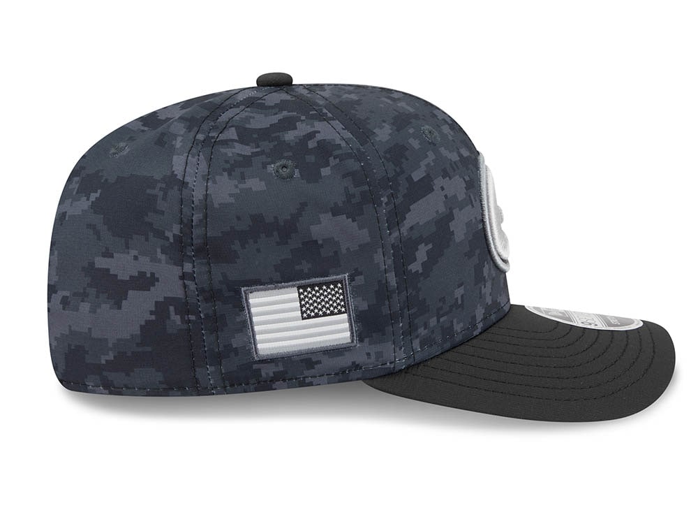 New Era Green Bay Packers NFL Salute to Service 2026 Digi Camo Black 9Seventy Stretch Snapback Cap