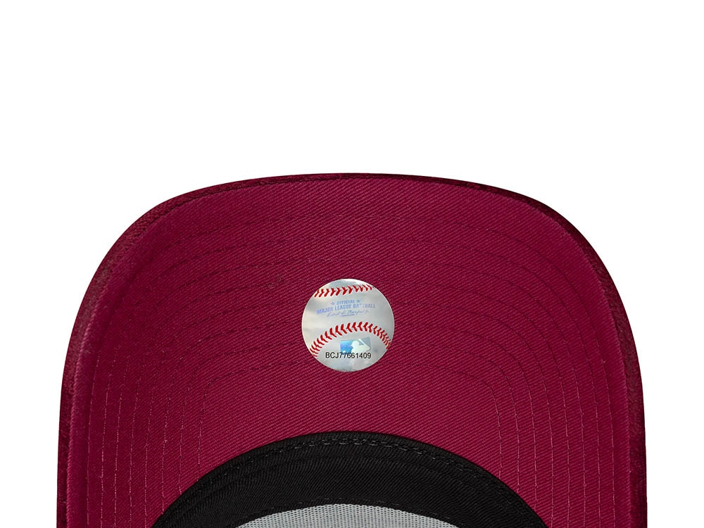 New Era New York Yankees Velour Cherry Womens 9Forty A Frame Trucker Snapback Cap