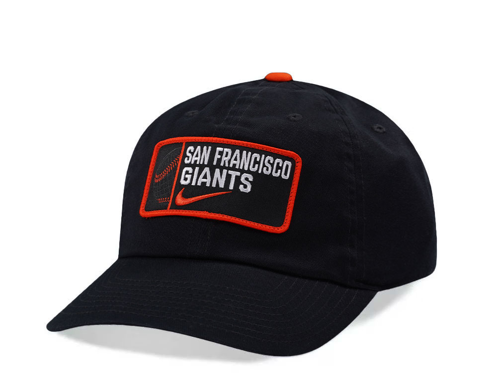Nike San Francisco Giants Primetime Club Black Edition Strapback Cap