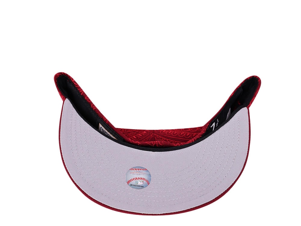 New Era Philadelphia Phillies Maroon MLB Swirl 59Fifty Fitted Cap