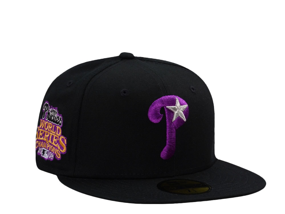 New Era Philadelphia Phillies World Series 2008 Black Purple Edition 59Fifty Fitted Cap