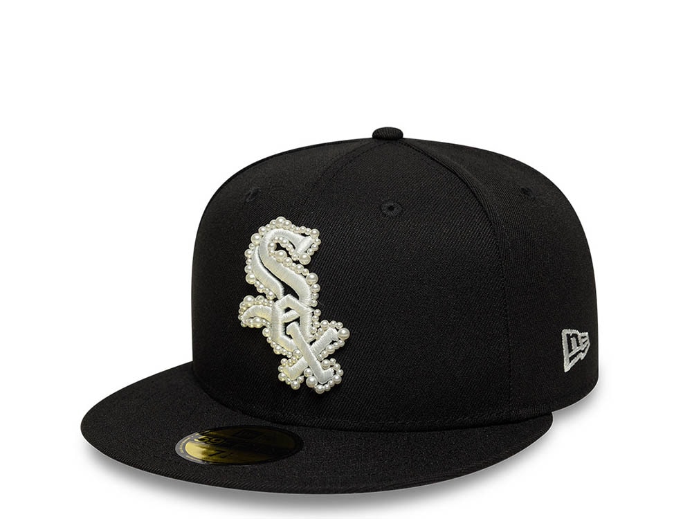 New Era Chicago White Sox Faux Pearl Black Prime Edition 59Fifty Fitted Cap