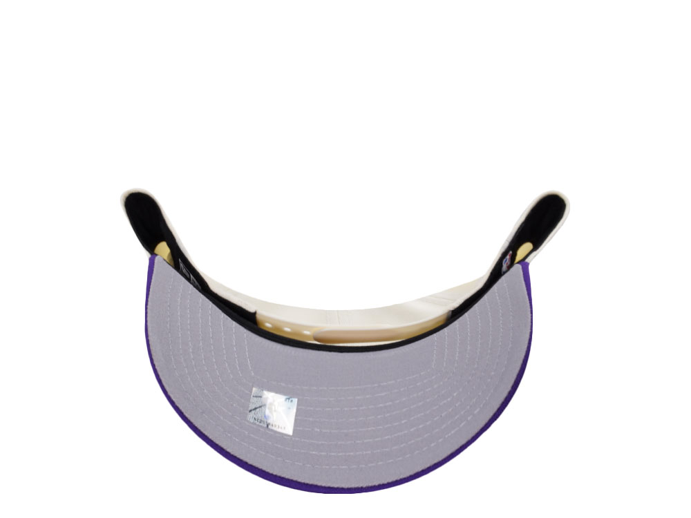 New Era Los Angeles Lakers Script Chrome Two Tone Edition 9Forty A Frame Snapback Cap