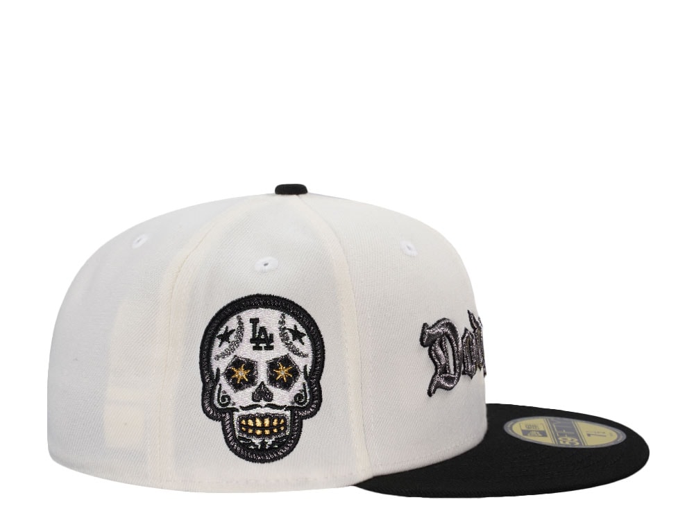 New Era Los Angeles Dodgers Skull Chrome Two Tone Edition 59Fifty Fitted Cap