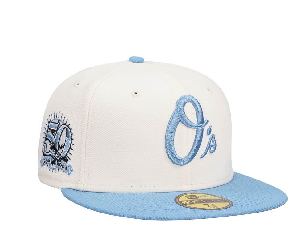 New Era Baltimore Orioles 50th Anniversary Chrome Two Tone Edition 59Fifty Fitted Cap