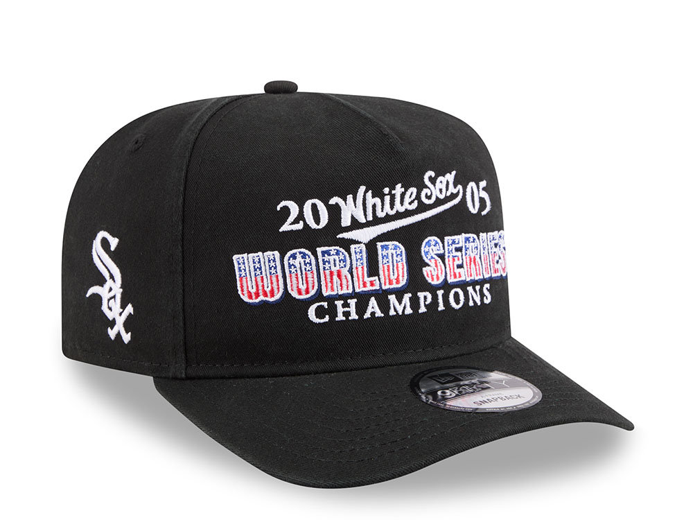 New Era Chicago White Sox World Series Champions 2005 Historic Black Edition 9Fifty A Frame Snapback Cap