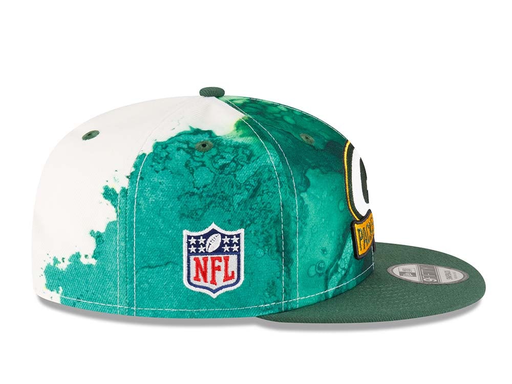 New Era Green Bay Packers Ink NFL Sideline 2022 9Fifty Snapback Cap