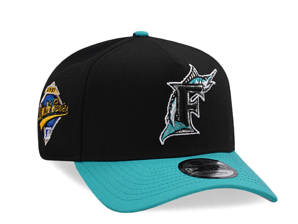 New Era Florida Marlins World Series 1997 Black Two Tone Edition 9Forty A Frame Snapback Cap