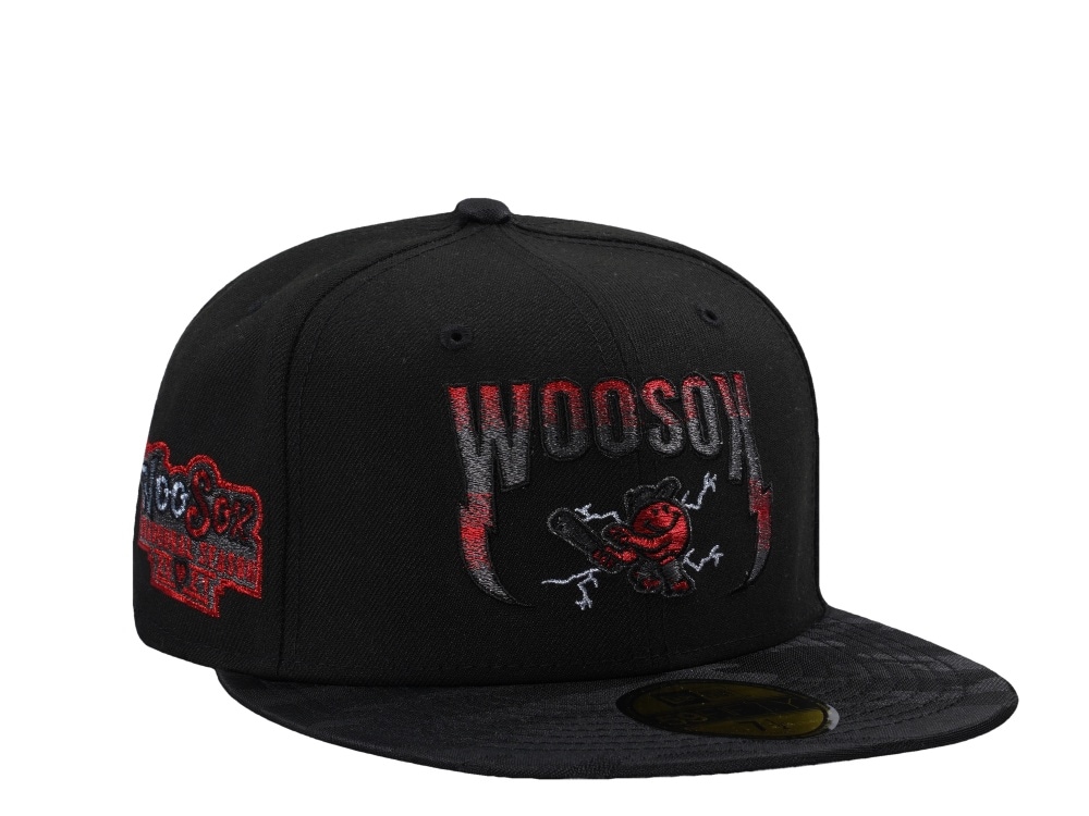 New Era Worcester Red Sox Black Camouflage Prime Edition 59Fifty Fitted Cap