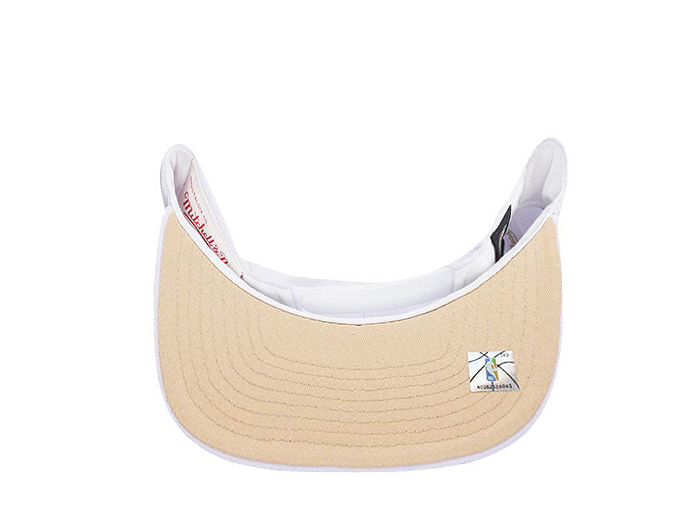 Mitchell & Ness Detroit Pistons 50th Anniversary Winter White Hardwood Classic Snapback Cap