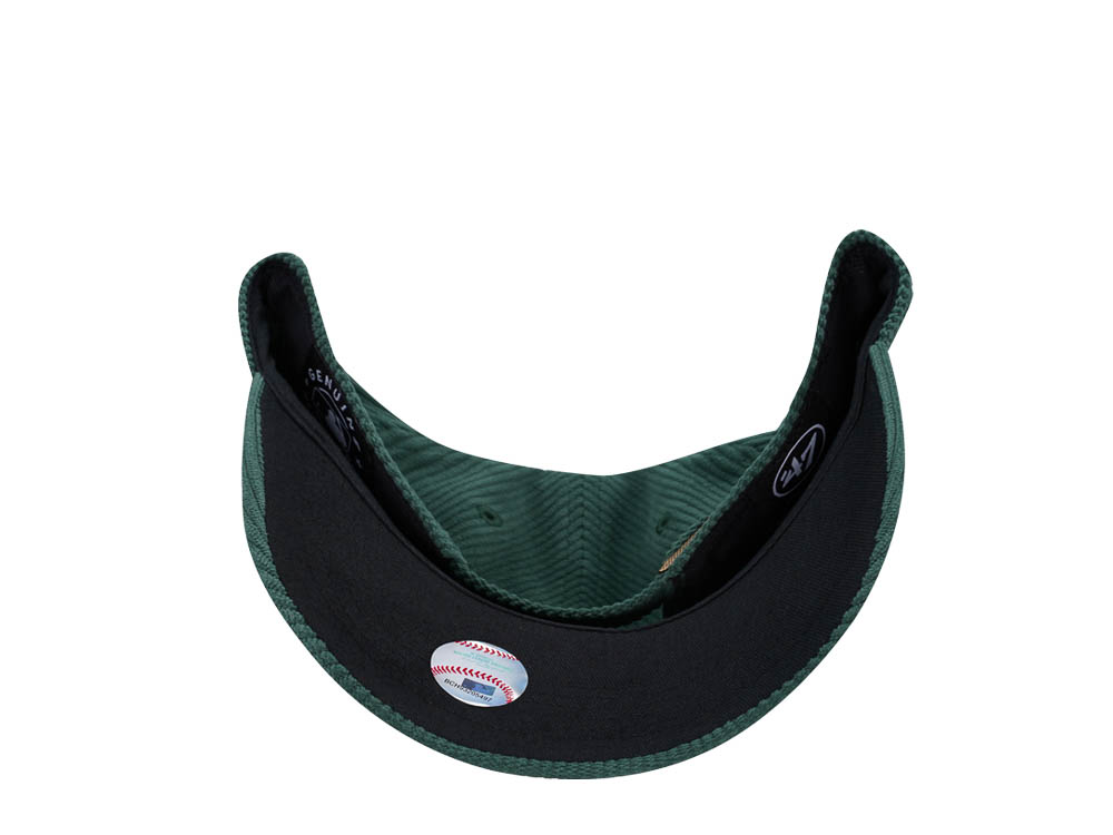 47Brand Oakland Athletics Dark Green Thick Cord MVP Strapback Cap