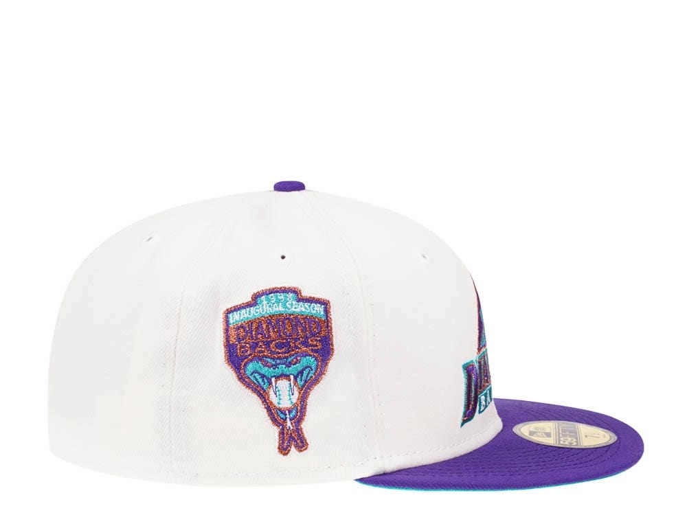 New Era Arizona Diamondbacks Inaugural Season 1998 Cream Dome Edition 59Fifty Fitted Cap