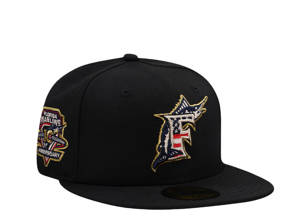 New Era Florida Marlins 10th Anniversary USA Throwback Wool Edition 59Fifty Fitted Cap