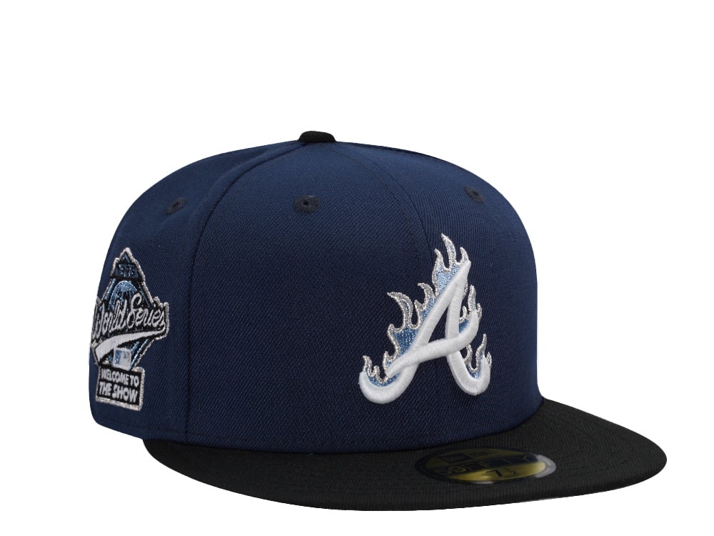 New Era Atlanta Braves World Series 1995 Navy Flame Two Tone Edition 59Fifty Fitted Cap