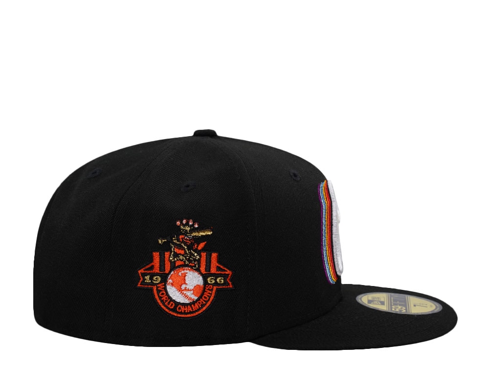 New Era Baltimore Orioles World Champions 1966 Black Prime Edition 59Fifty Fitted Cap
