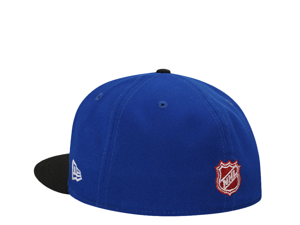 New Era New York Rangers 75th Anniversary Metallic Two Tone Throwback Edition 59Fifty Fitted Cap