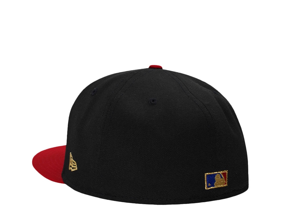 New Era Cincinnati Reds MLB 125th Anniversary Black Two Tone Edition 59Fifty Fitted Cap