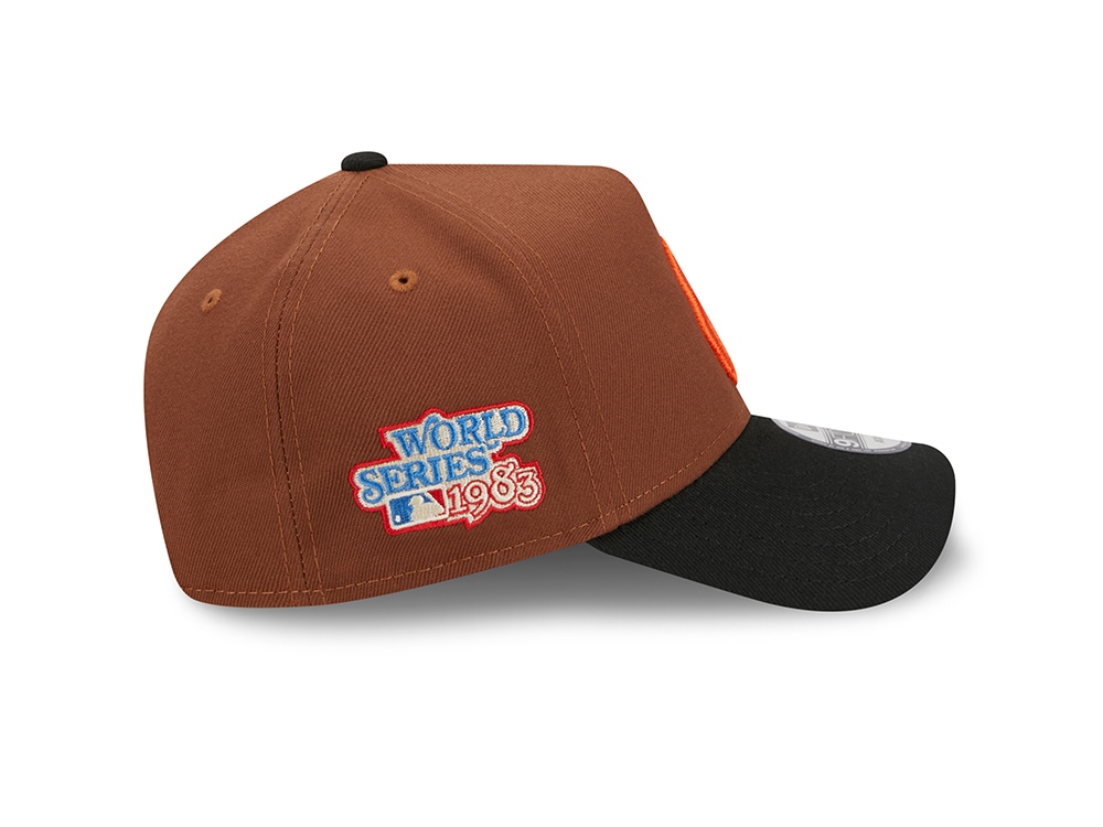 New Era Baltimore Orioles World Series 1983 Harvest Two Tone 9Forty A Frame Snapback Cap