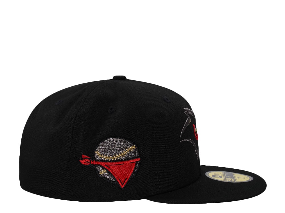 New Era Quad City River Bandits Black Prime Edition 59Fifty Fitted Cap