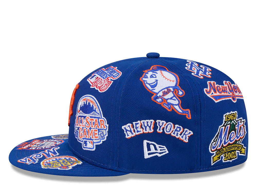 New Era New York Mets All Over Blue Edition 59Fifty Fitted Cap