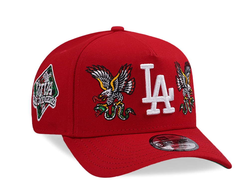 New Era Los Angeles Dodgers Viva Eagle Scarlet Prime Edition 9Forty A Frame Snapback Cap