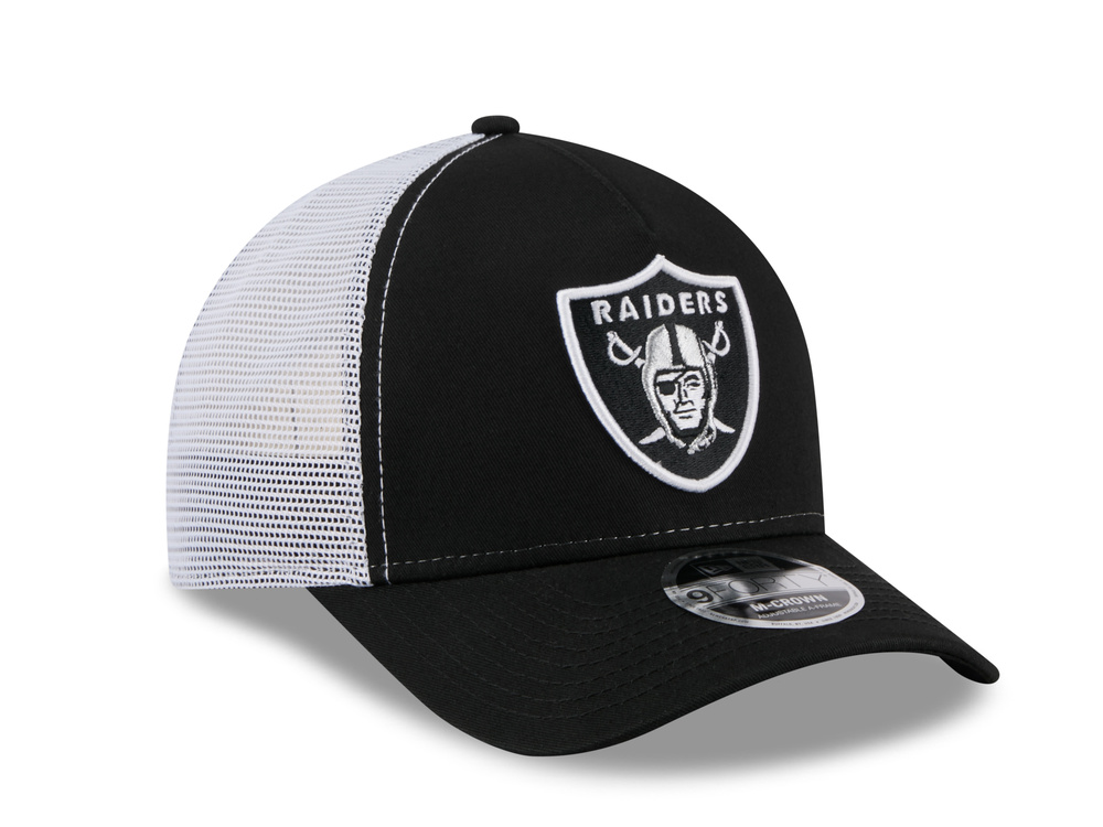New Era Las Vegas Raiders Official Team Color Edition 9Forty M Crown A Frame Trucker Snapback Cap